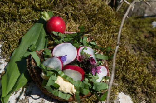 Brotzeit-Upgrades: Einfach frische Blätter Bärlauch auf das Brot legen